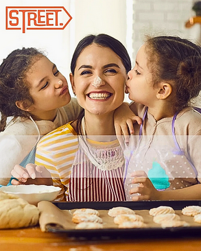 Happy family cooking together - connecting with Northeast Ohio's best food makers